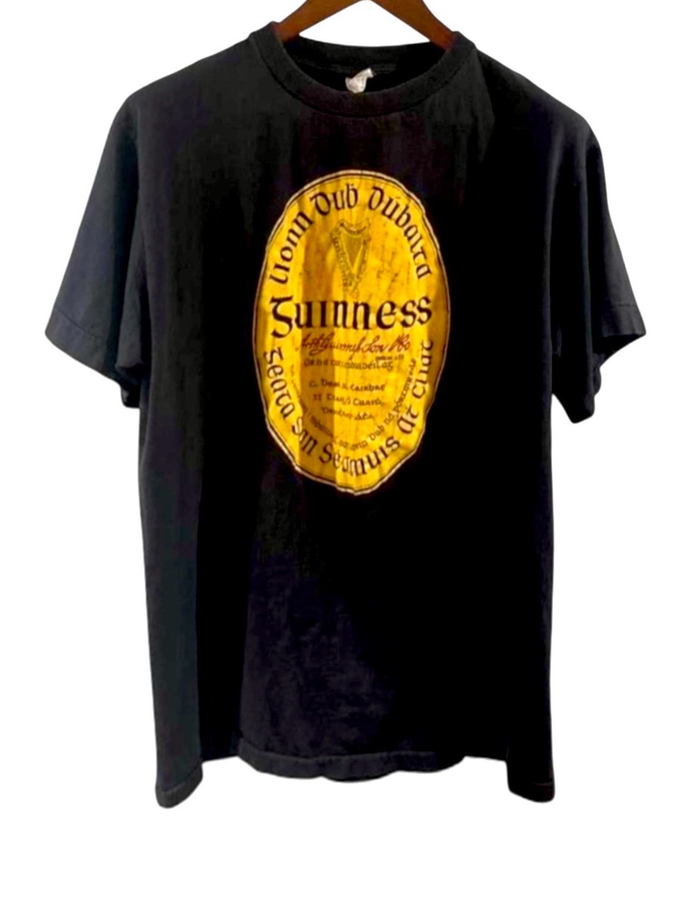 Vintage Single-Stitch Guinness Draught Dublin T-Shirt Size Men’s XL